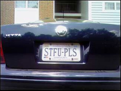 Posted in Funny Plates, License Plates