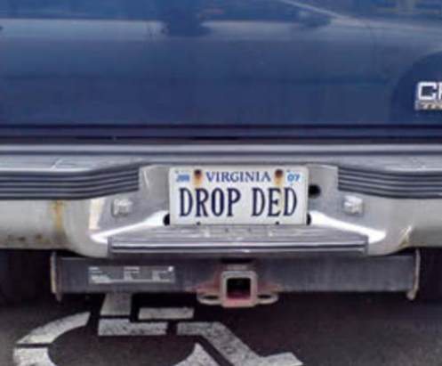 funny license plate frames. Funny License Plate - Drop